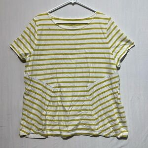 Talbots Women’s Top‎ Stretch Striped 2X